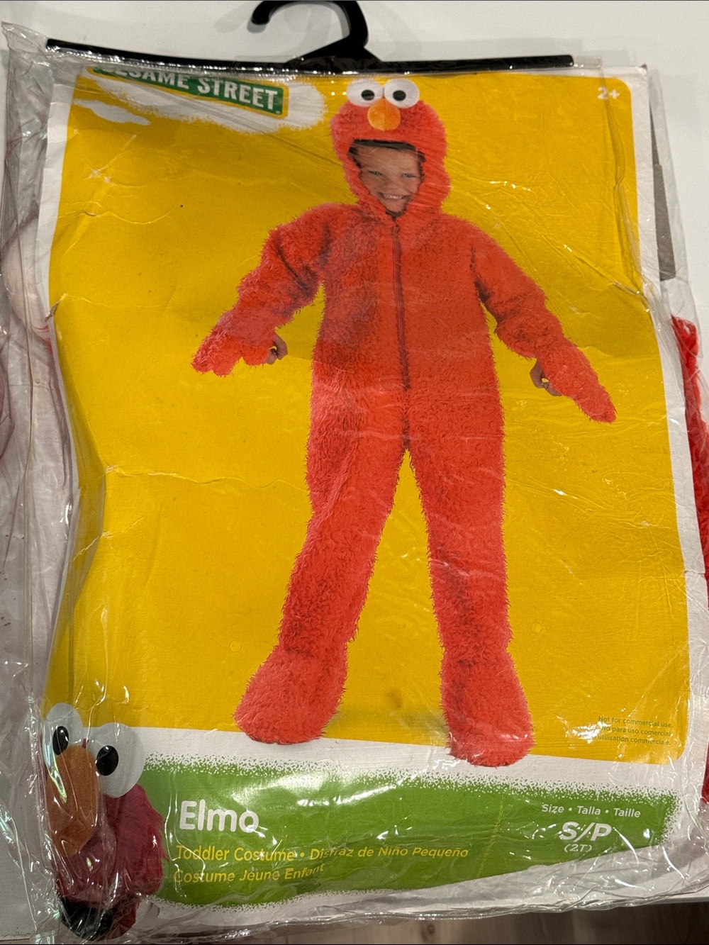 Sesame Street Elmo Plush Red Toddler Costume with Hood